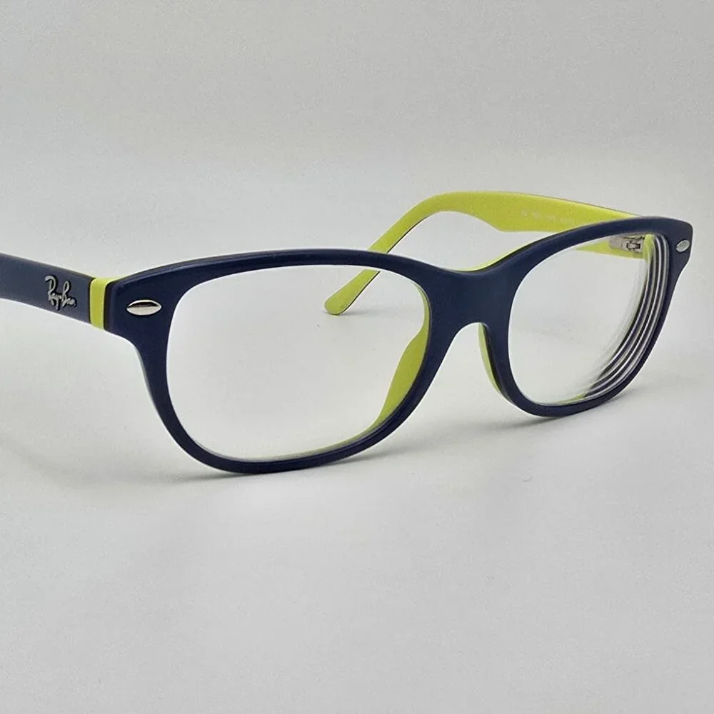 Ray-Ban RB1555 3819 Top Blue on Yellow Kids Eyeglasses Frame w/ Flexhinge 48mm